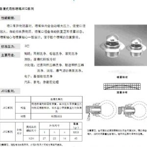 自清洗扇形喷嘴